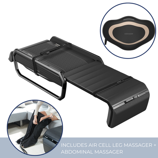 Ceragem V6 Thermal Massage Bed Image with accessories