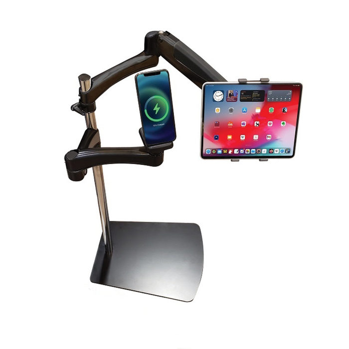 Ergonomic Laptop and Tablet Stand with Wireless Phone Charging