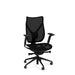 Onda Mid Back Office Chair by Via Seating in a black frame with black copper mesh