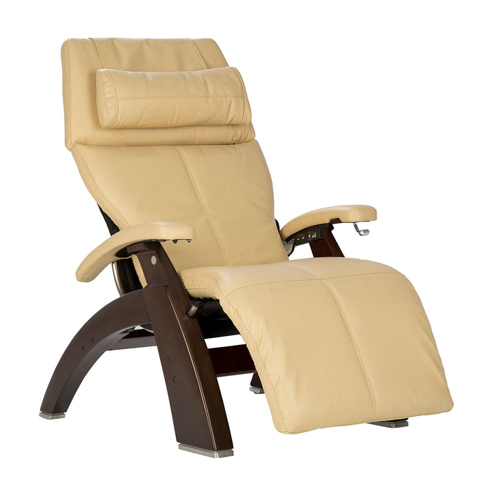 Perfect Chair® Classic Manual Recliner by Human Touch® in Ivory Dark Walnut | Relax The Back | Zero Gravity Chairs | Reclinable Chair | Zero Gravity Recliner