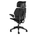 Freedom Office Chair with Headrest | Relax The Back | in textile Corde 4 color Black