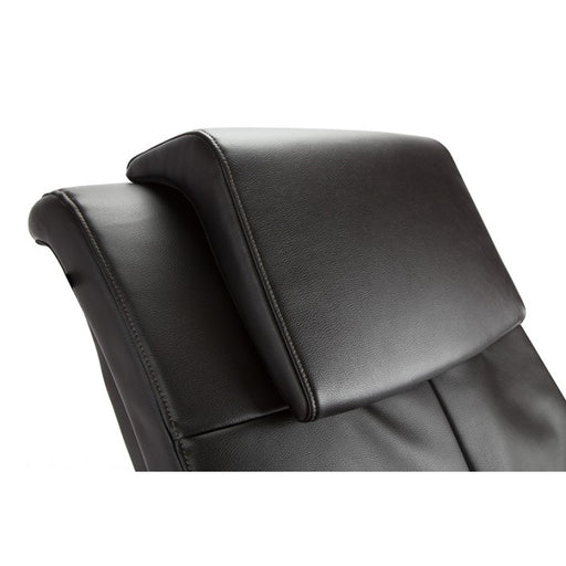 Close up view of the headrest for the Wholebody massage chair