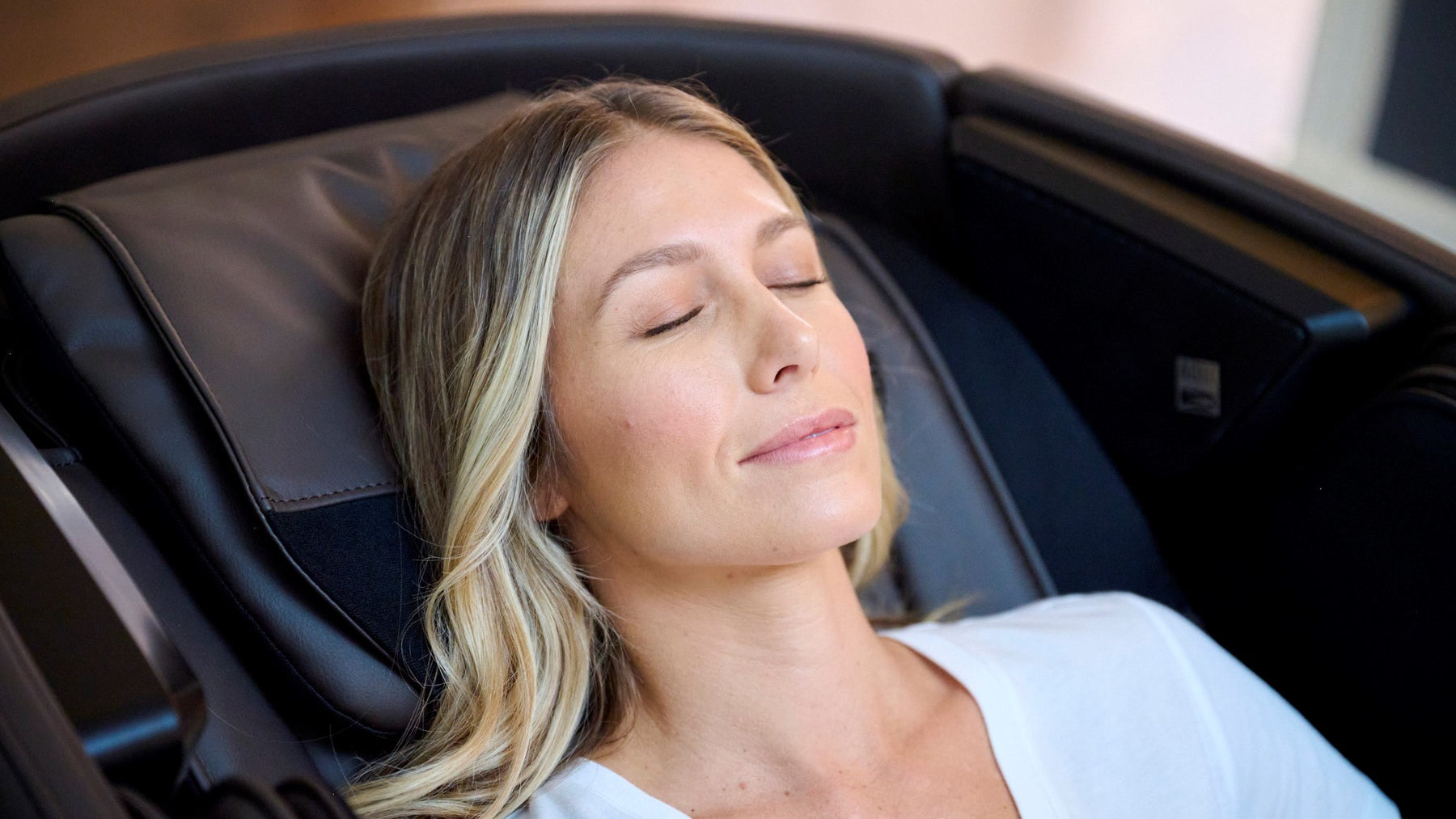 Create you own spa - Relax in a Massage Chair with a weighted blanket and eye mask