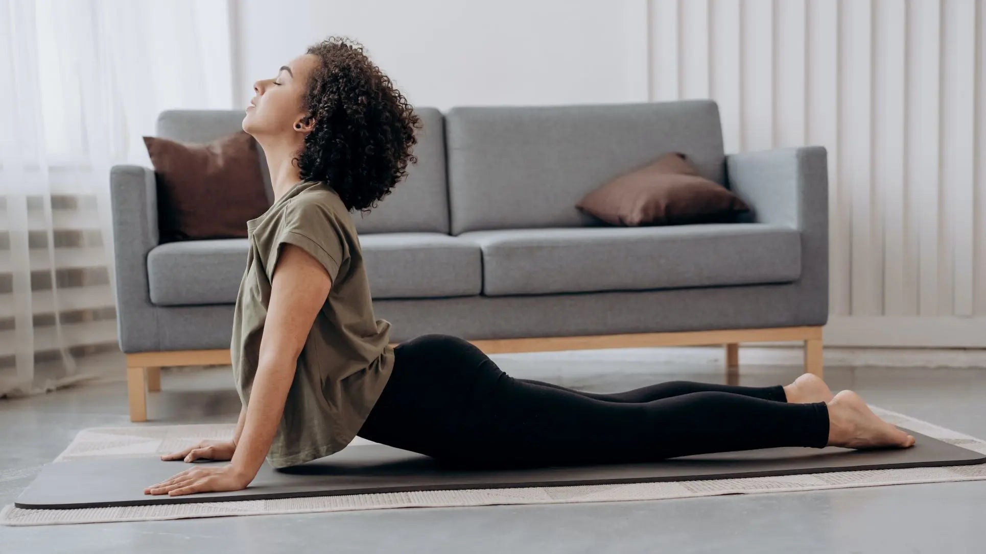 Woman practicing yoga