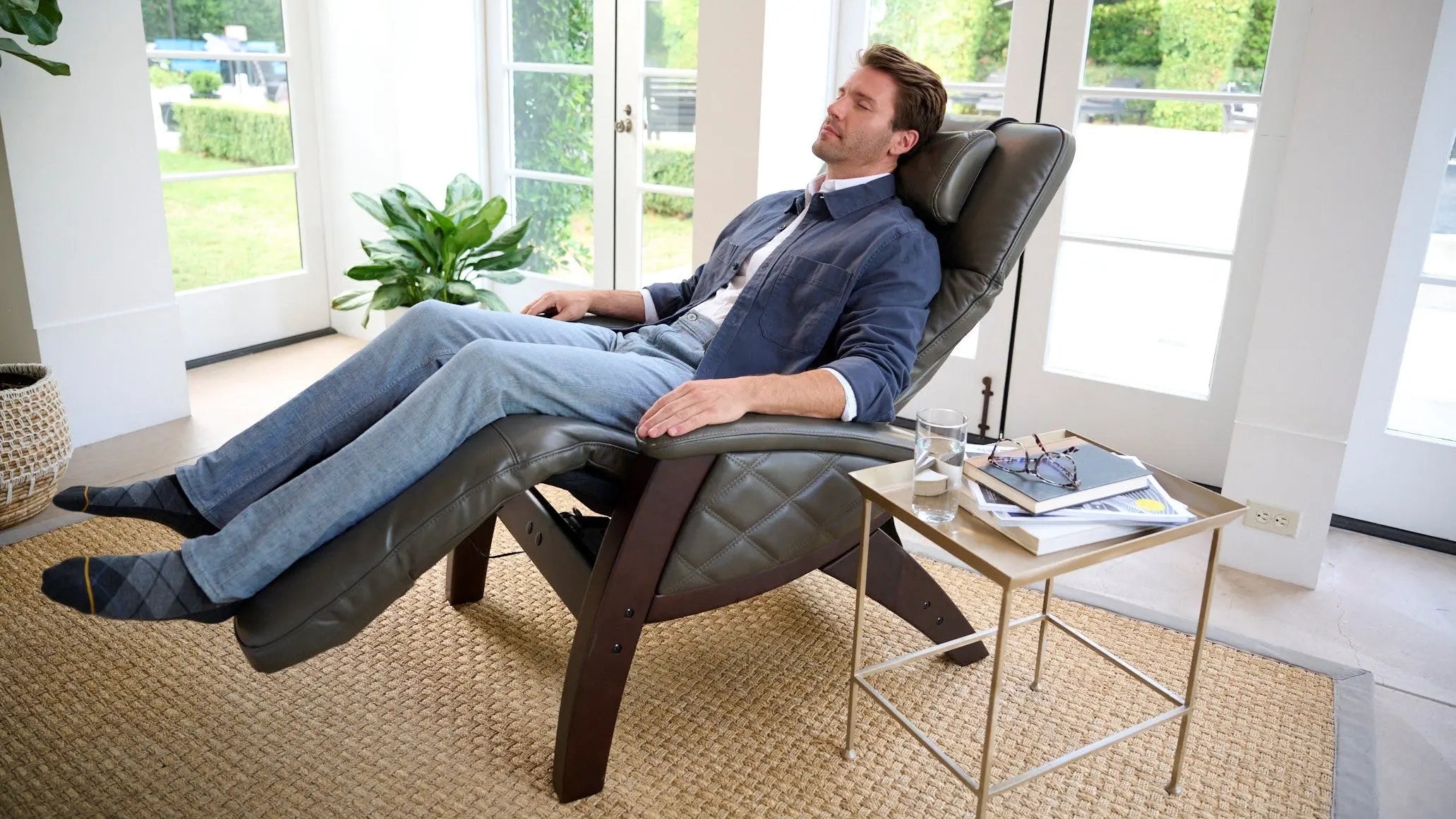 man in recliner