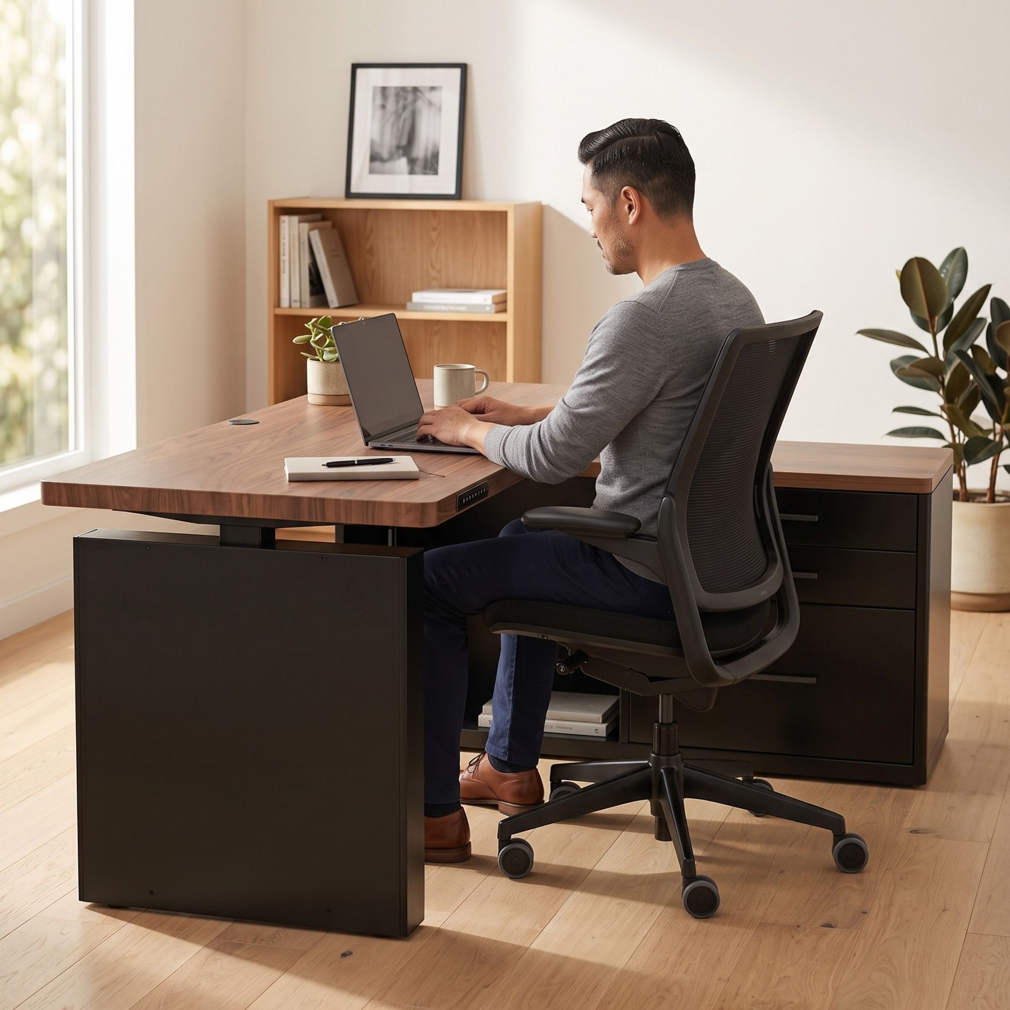 L-Shaped Standing Desk