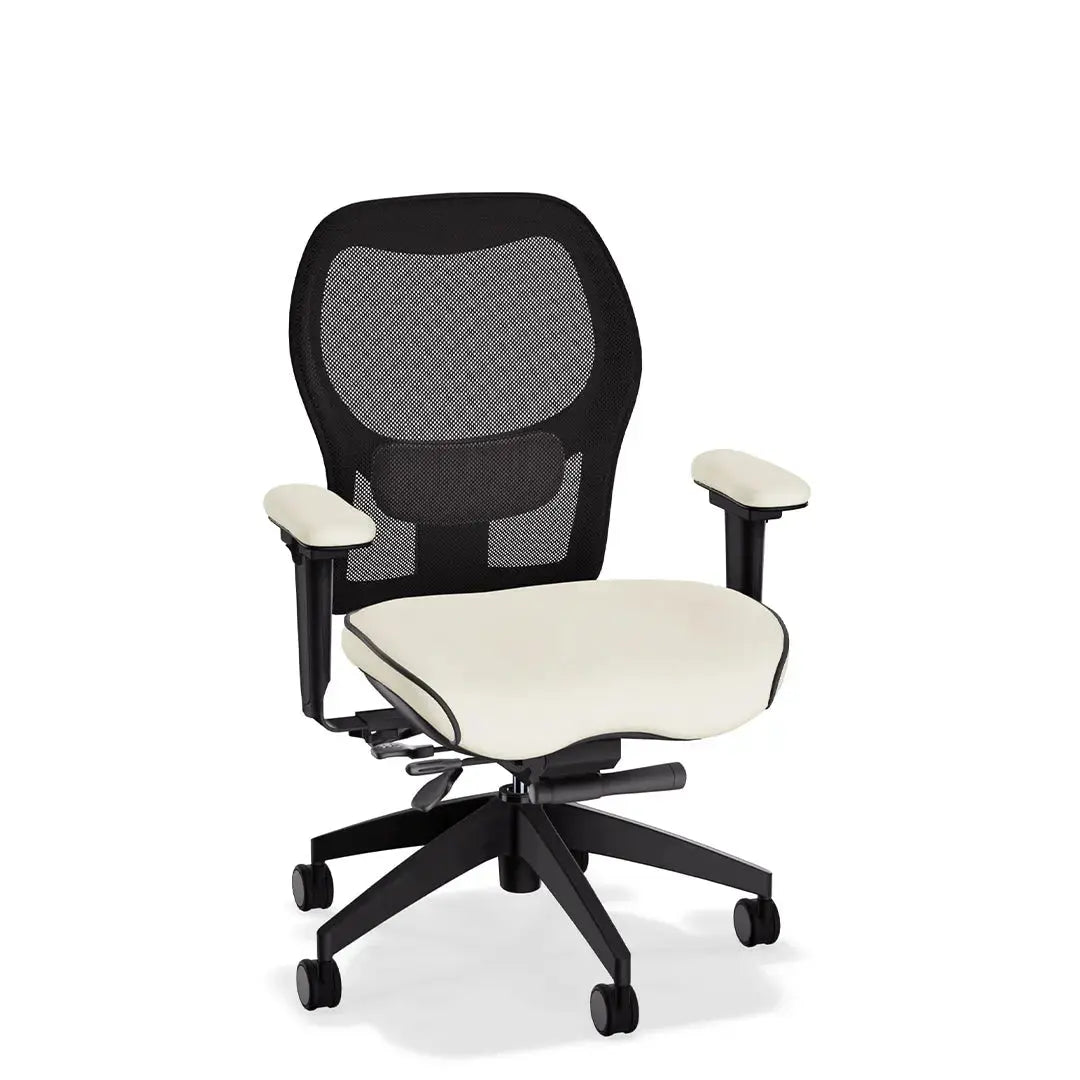 Brezza Ergonomic Mesh Desk Chair in Brisa Simulated Leather LIFEFORM®