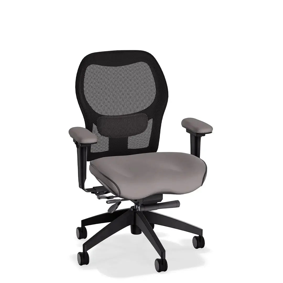 Brezza Ergonomic Mesh Desk Chair in Brisa Simulated Leather LIFEFORM®