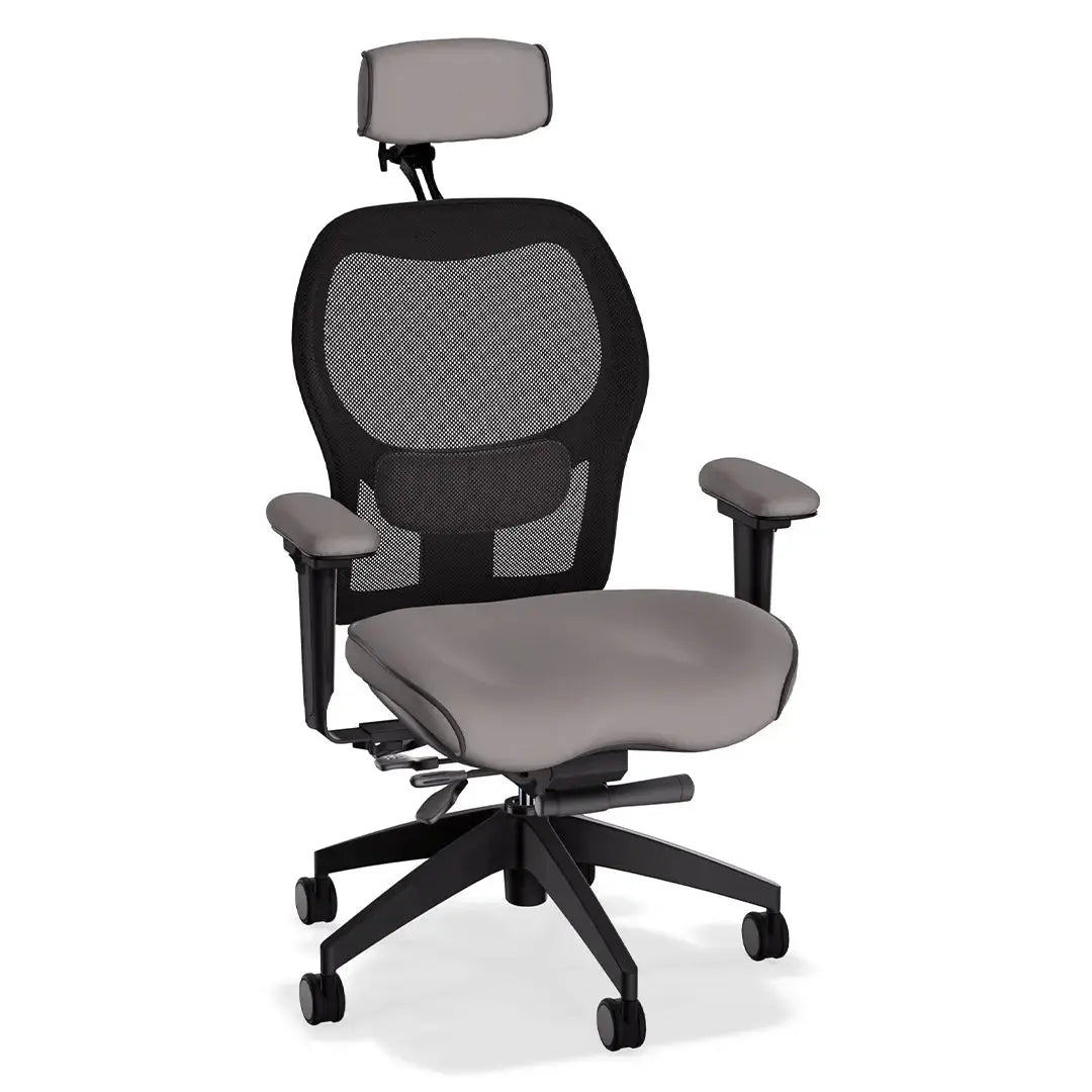 Brezza Ergonomic Mesh Desk Chair in Brisa Simulated Leather LIFEFORM®