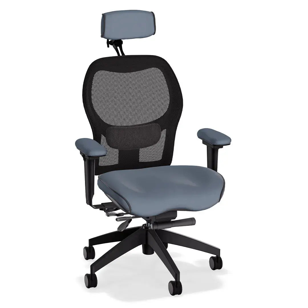 Brezza Ergonomic Mesh Desk Chair in Brisa Simulated Leather LIFEFORM®