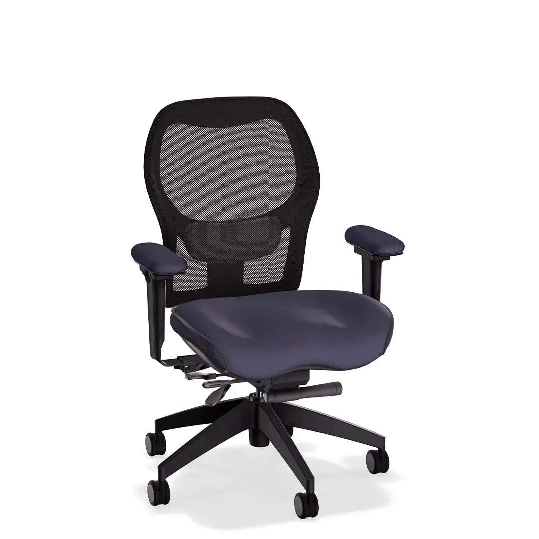 Brezza Ergonomic Mesh Desk Chair in Brisa Simulated Leather LIFEFORM®