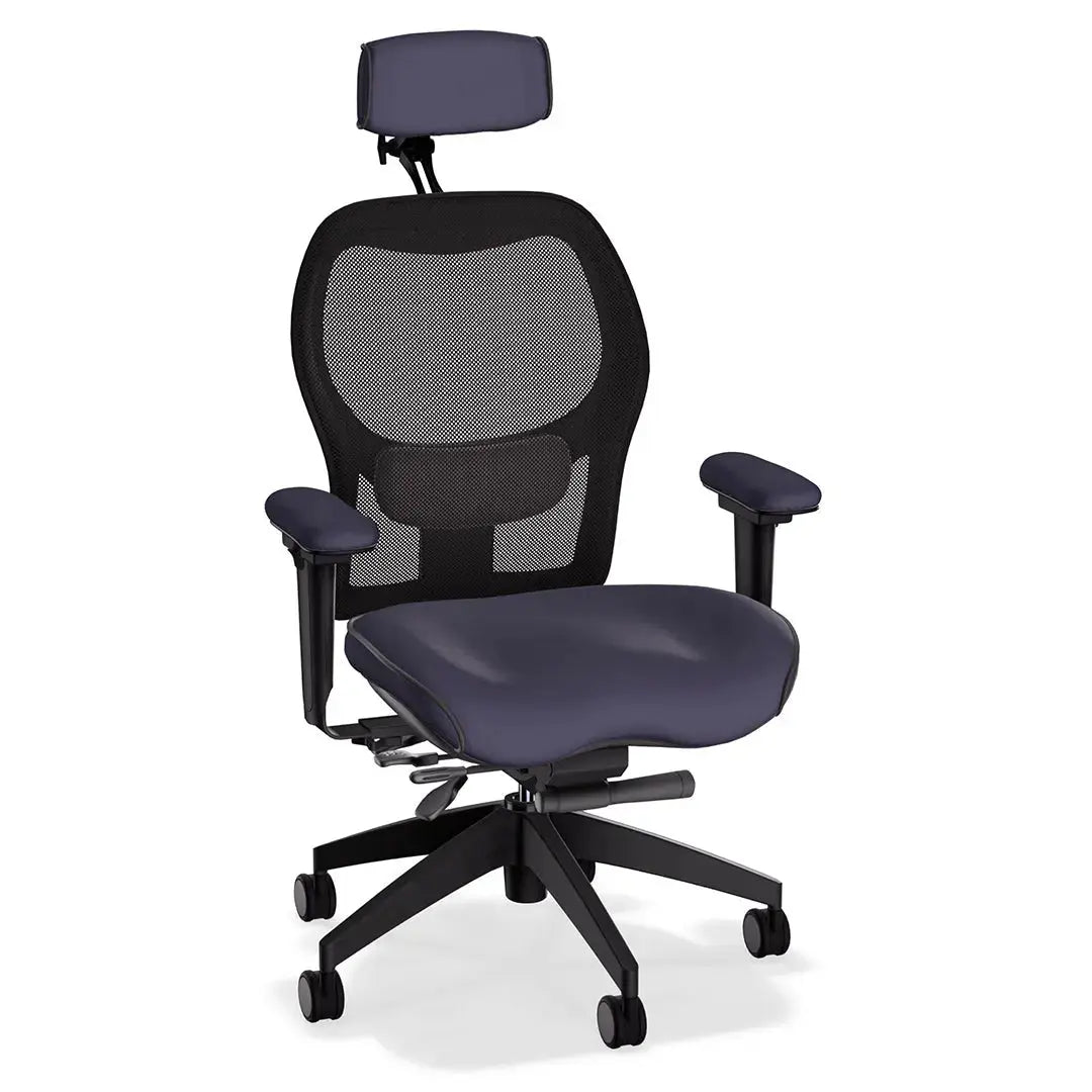 Brezza Ergonomic Mesh Desk Chair in Brisa Simulated Leather LIFEFORM®