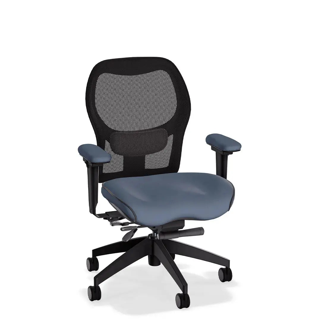 Brezza Ergonomic Mesh Desk Chair in Brisa Simulated Leather LIFEFORM®