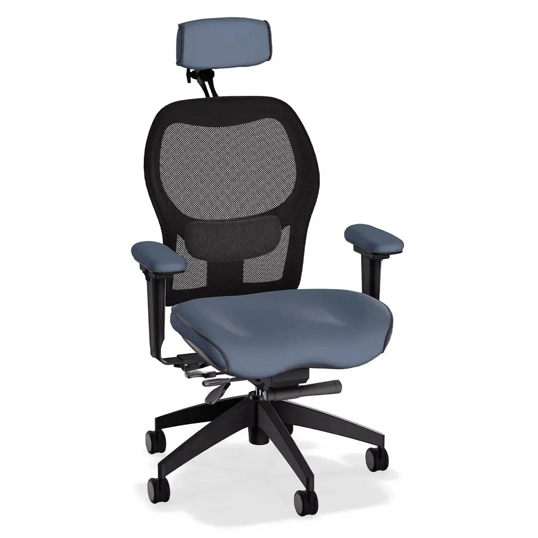 Brezza Ergonomic Mesh Desk Chair in Brisa Simulated Leather LIFEFORM®