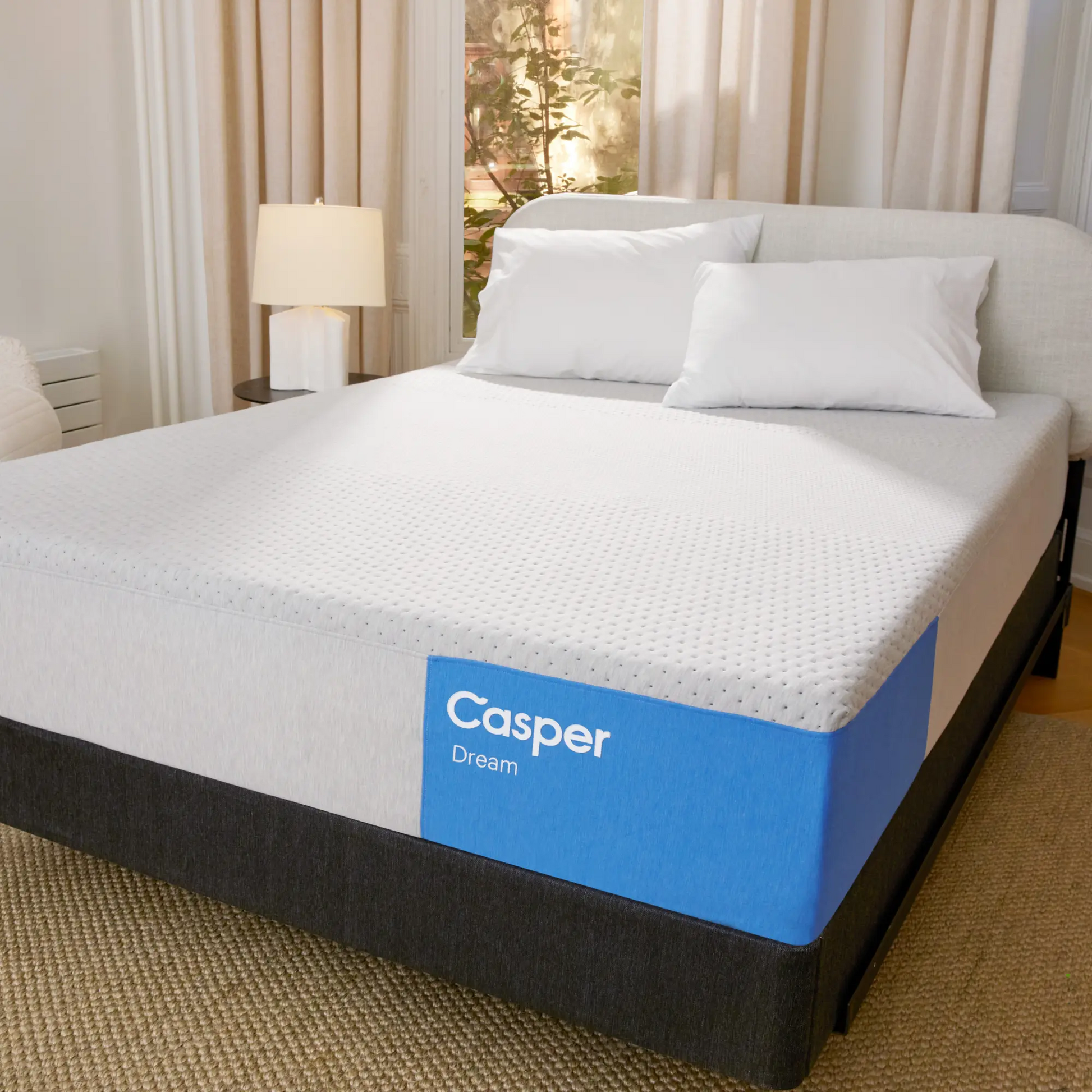 Casper Dream Hybrid 12" Medium Mattress in a bedroom setting.