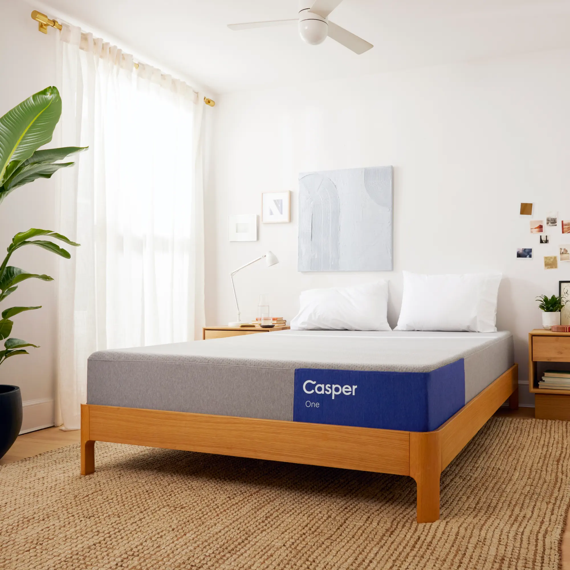 Casper One Premium Foam 11" Medium Mattress in a bedroom setting.