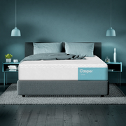 Casper Snow Cooling Hybrid 12" Medium Mattress in a bedroom setting.