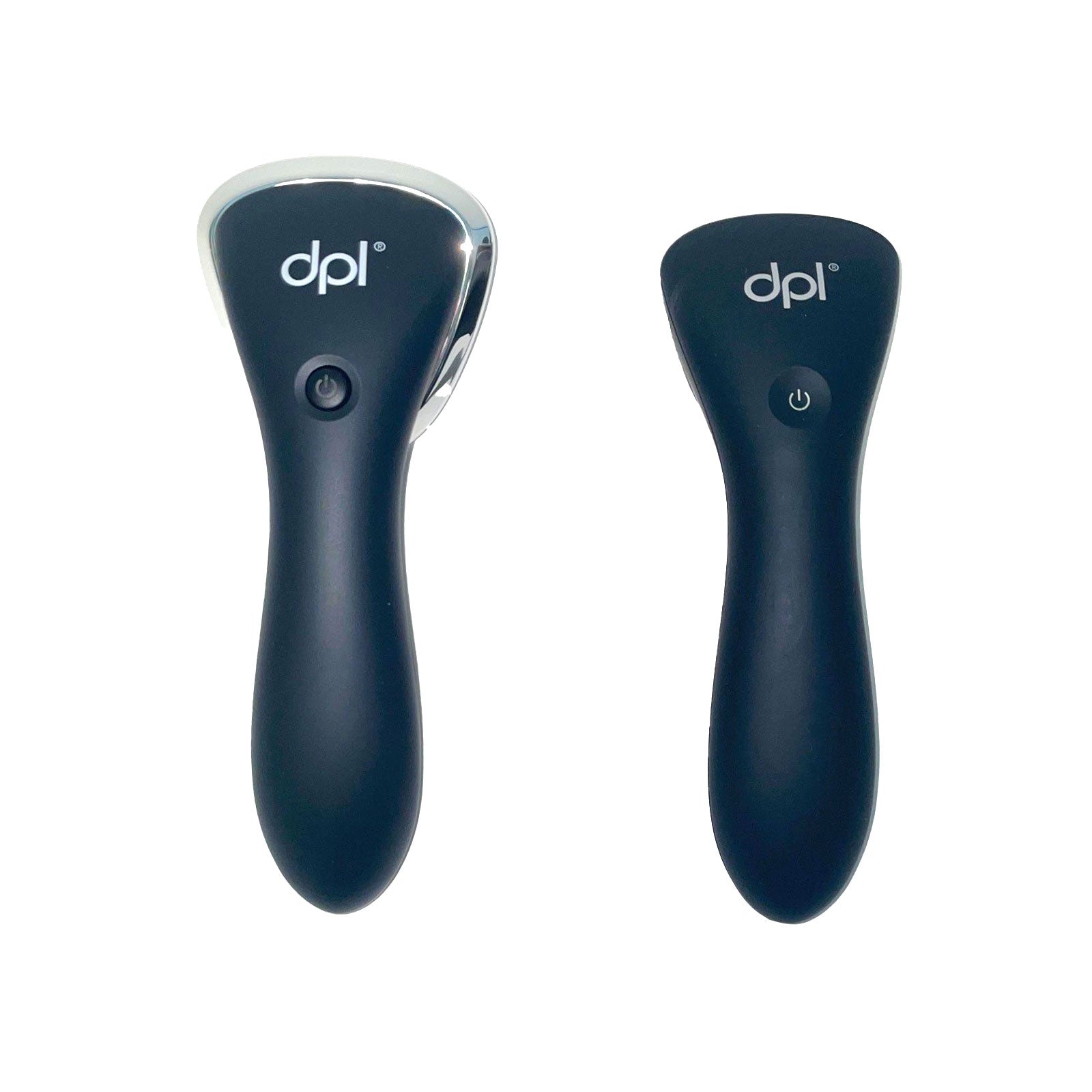 Two black handheld devices with 'dpl' branding on a white background