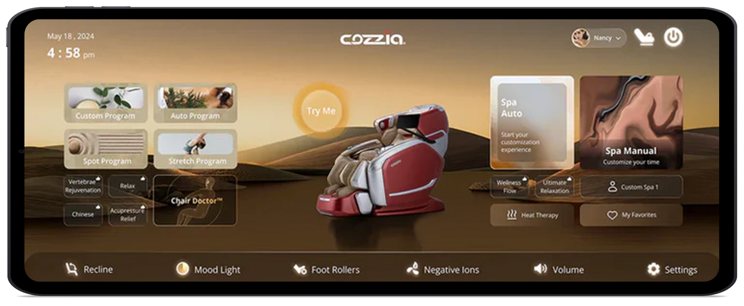 Quantum Massage Chair – AI-Powered 5D Full Body Relief — Relax The