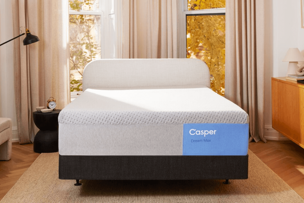 Casper Dream Max Medium-Soft Mattress in a bedroom setting.