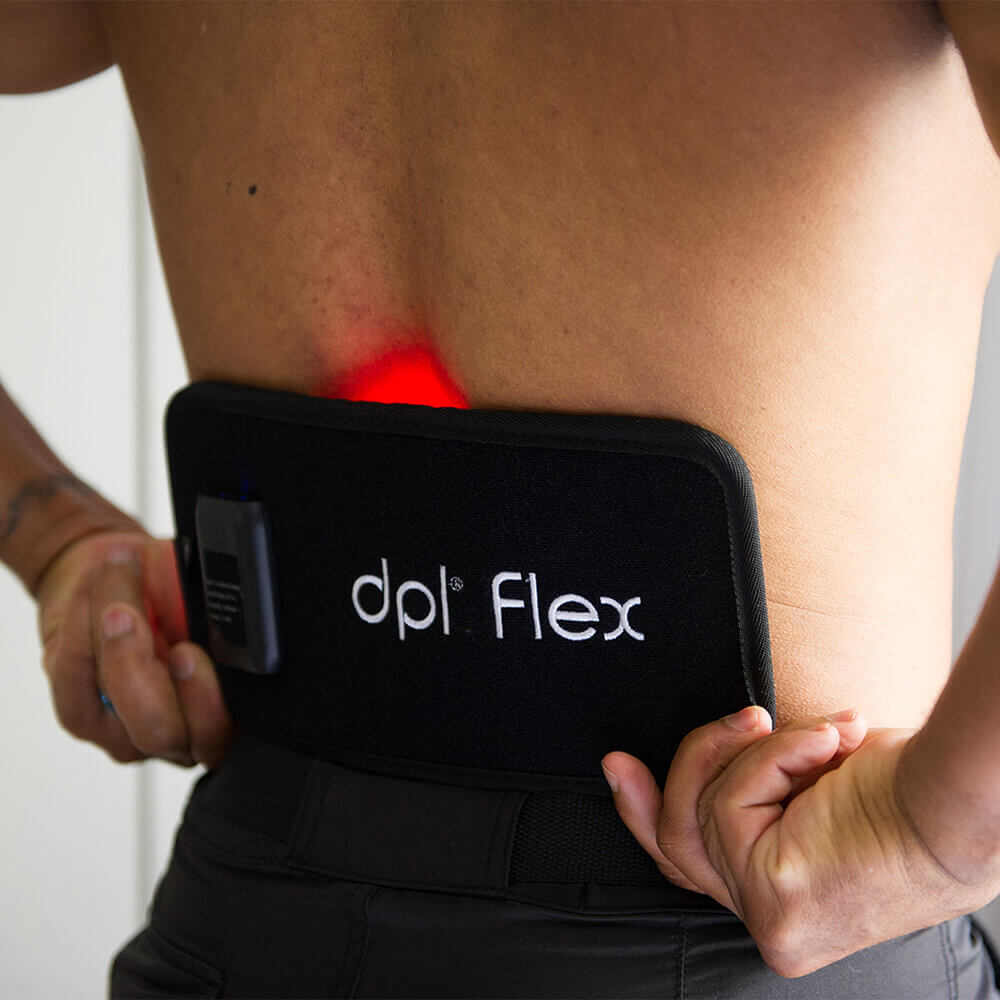 dpl® Back and Body Flex Pad on a man's back.