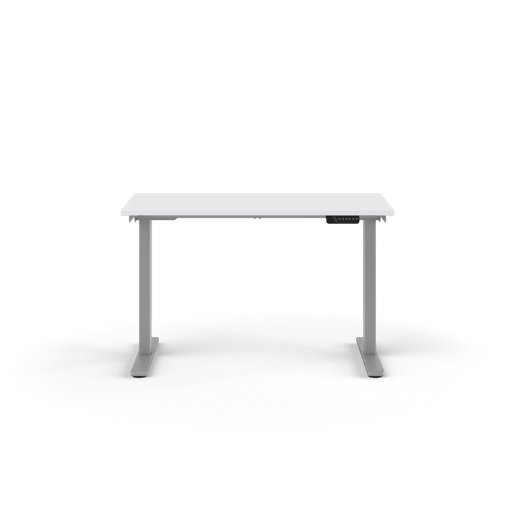 White desk on a white background