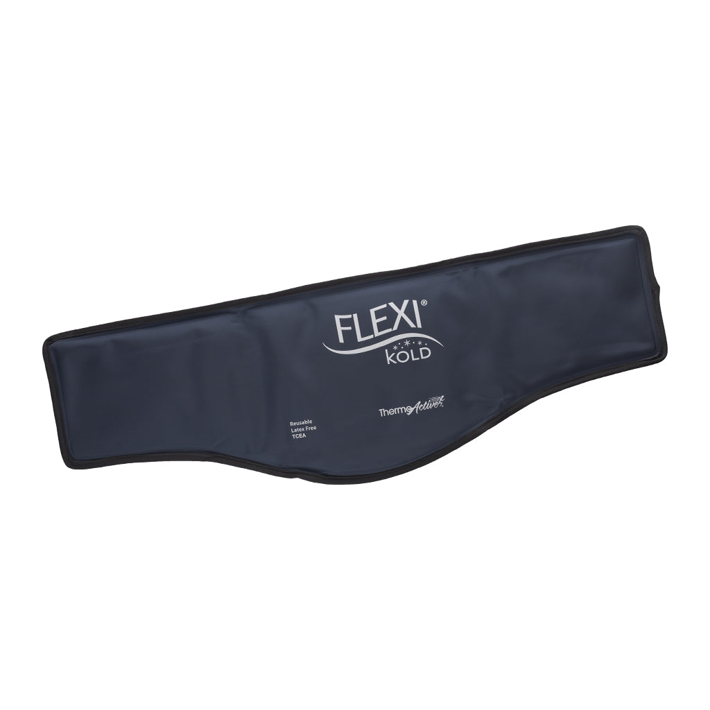 Black cooling pad with 'Flexi' branding on a white background