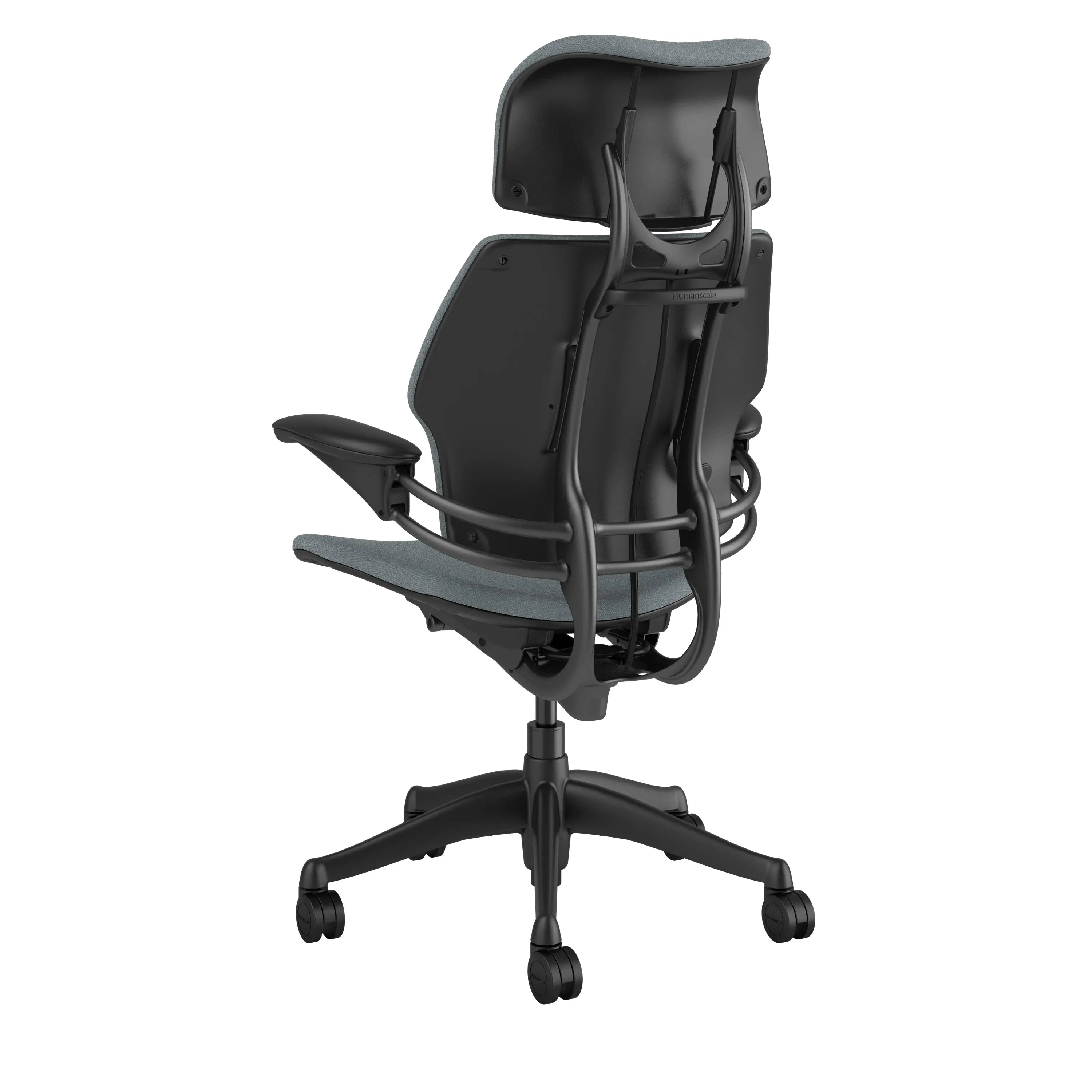Freedom Office Chair with Headrest | Relax The Back | in textile Corde 4 color Medium Grey