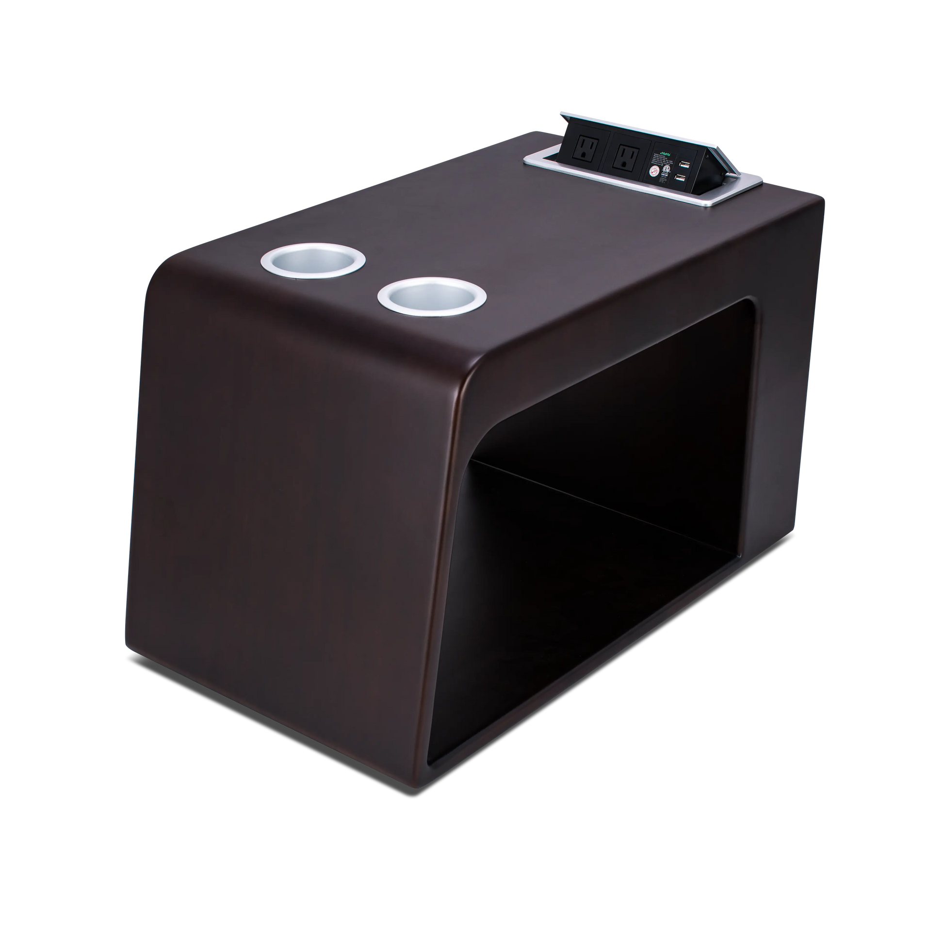 Hale Premiere Side Table in dark walnut