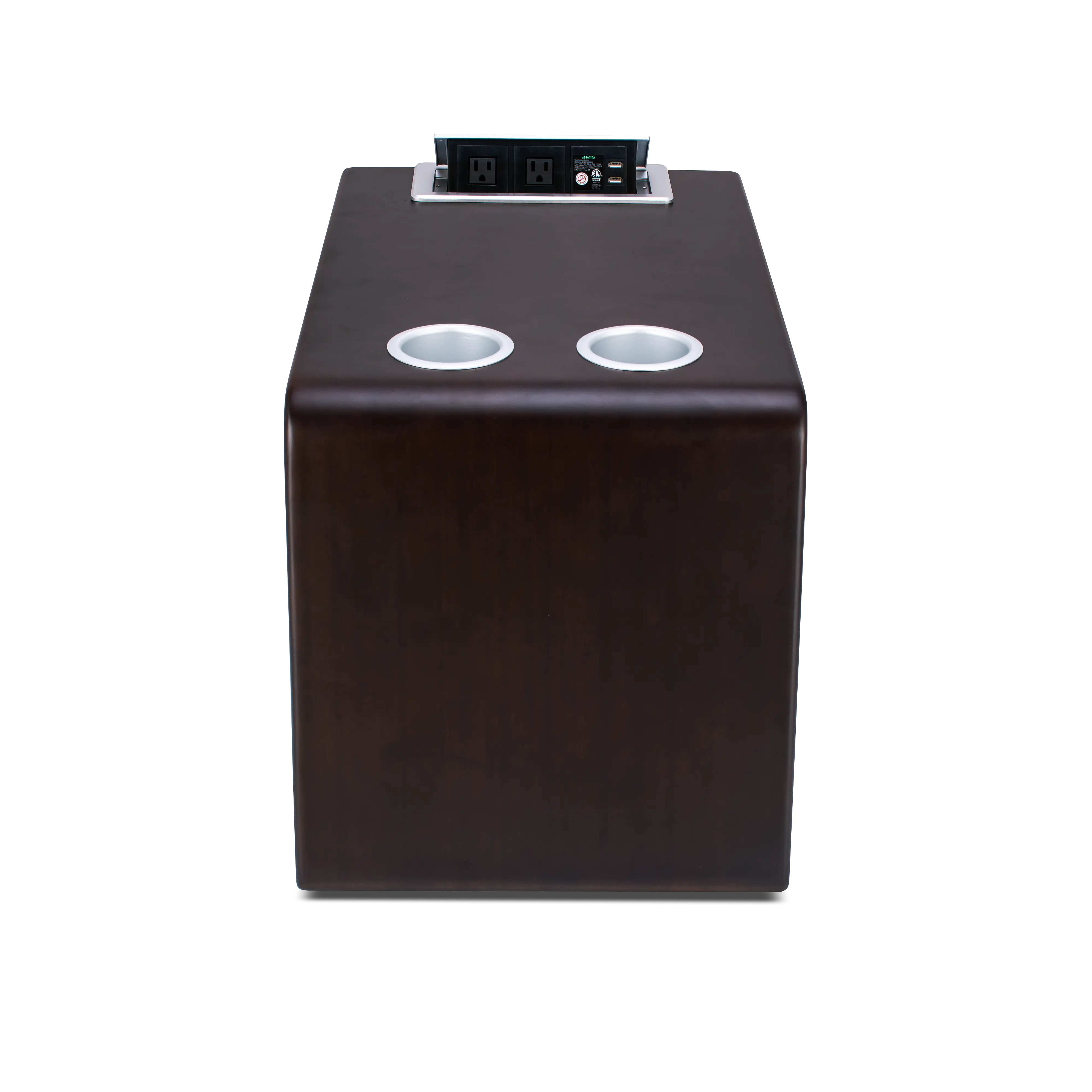 Hale Premiere Side Table in dark walnut