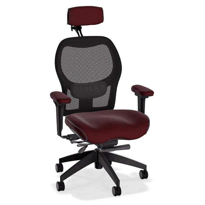 Brezza Ergonomic Mesh Office Chair in Tribeca Premium Leather