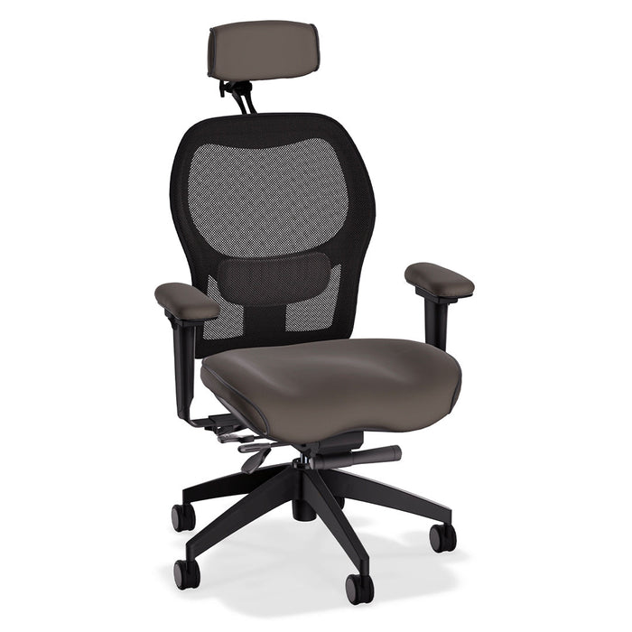 Brezza Ergonomic Mesh Office Chair in Tribeca Premium Leather