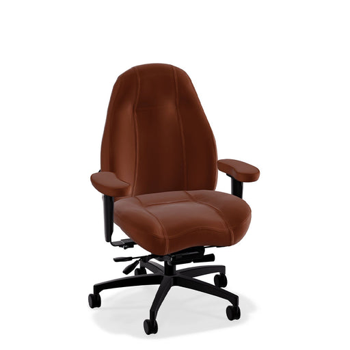 Open Box | Mid Back Ultimate Executive Office Chair in Echo Premium Leather Cognac