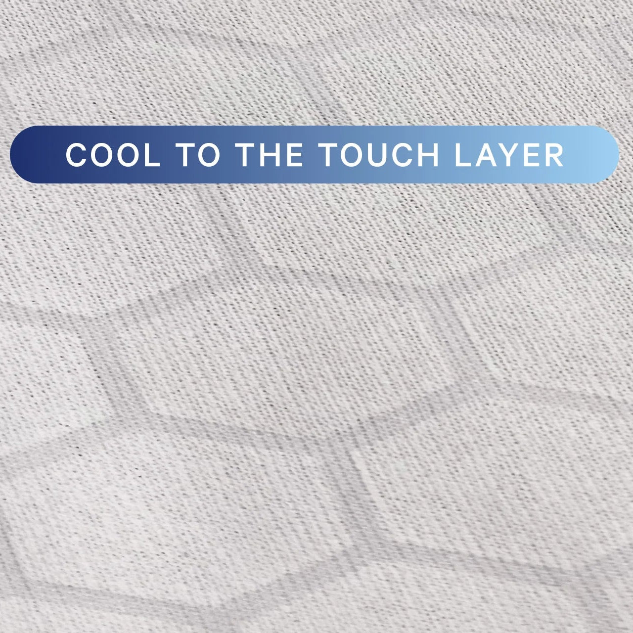 Text 'Cool to the Touch Layer' on a textured gray background
