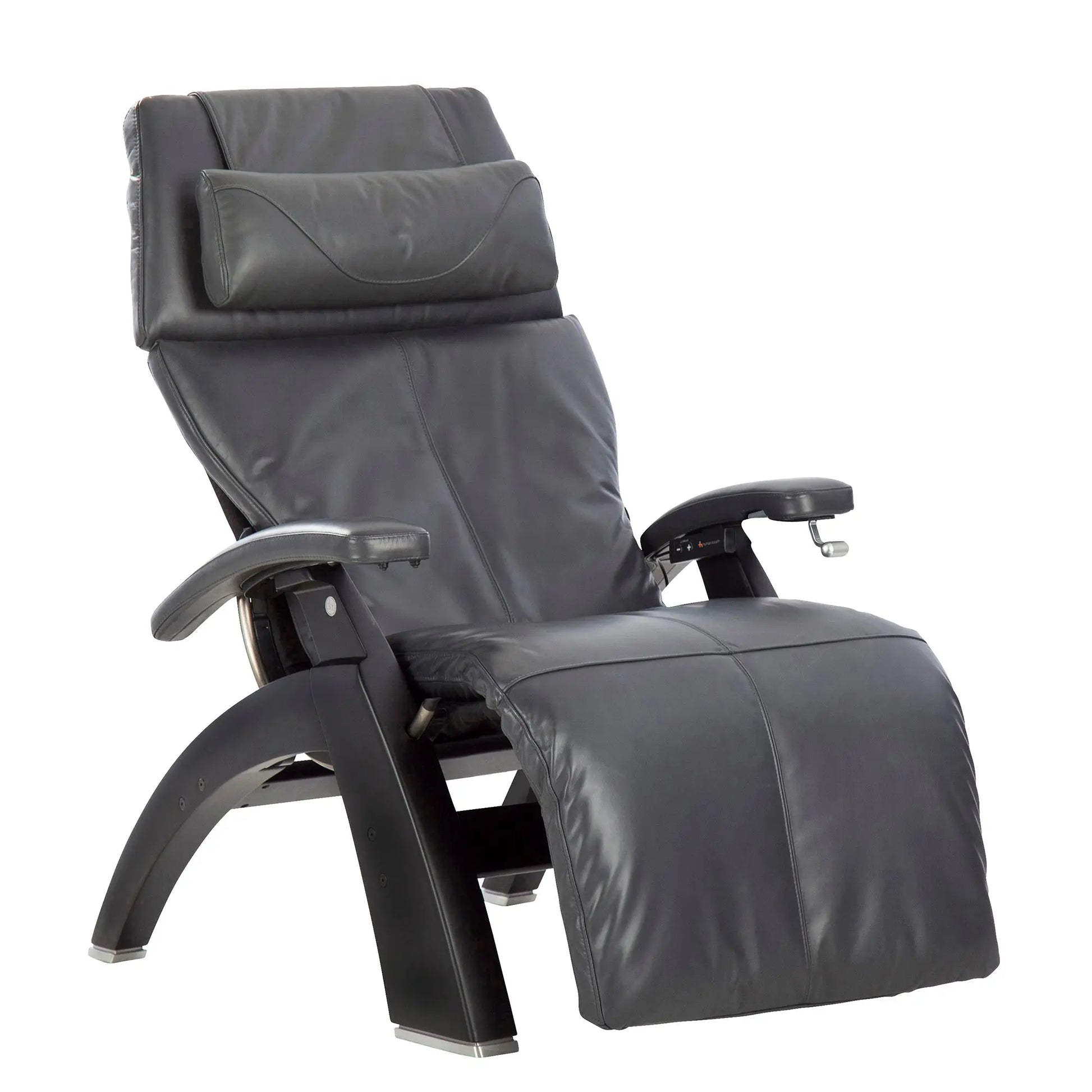 Gray massage chair on a white background