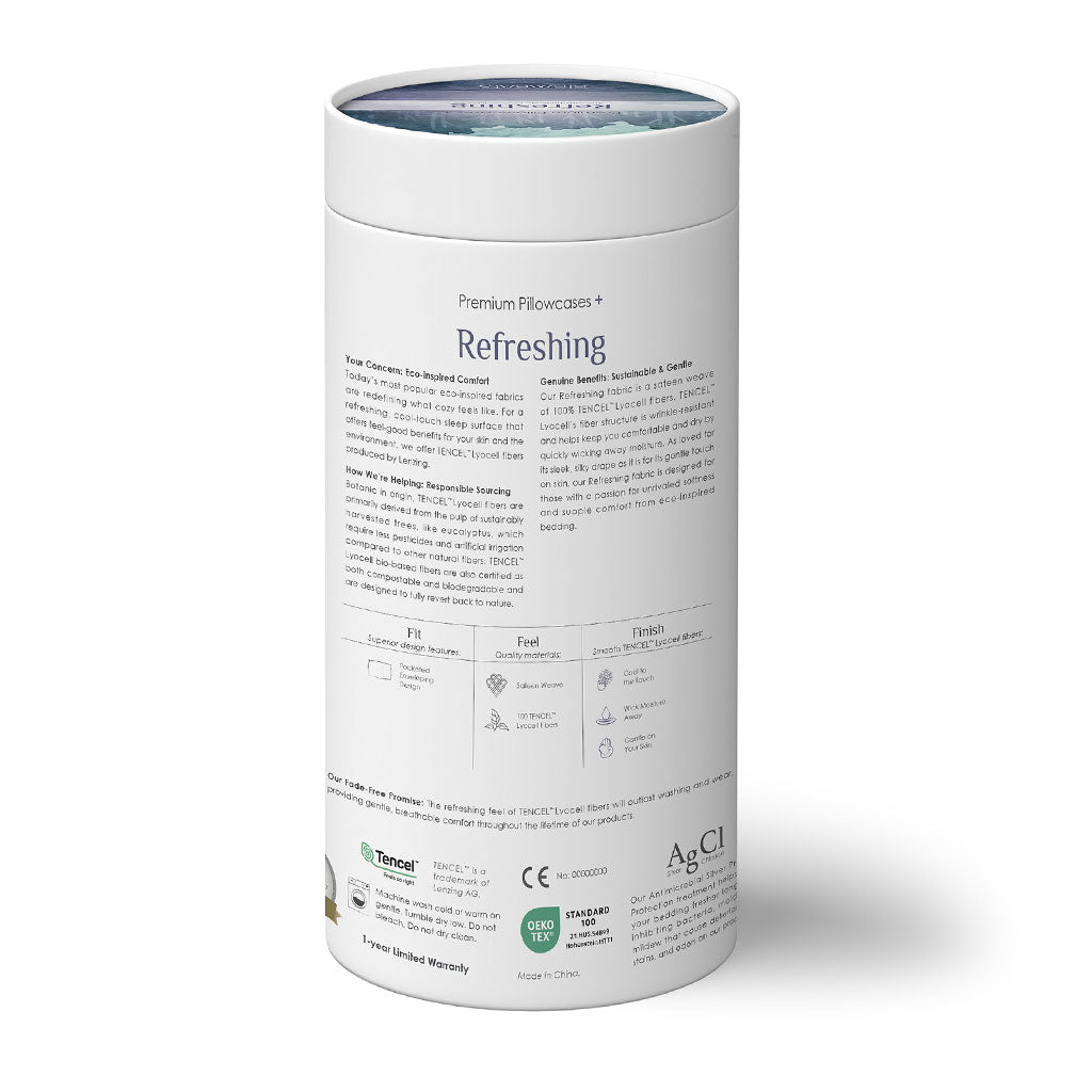  cylindrical container with text and branding on a white background