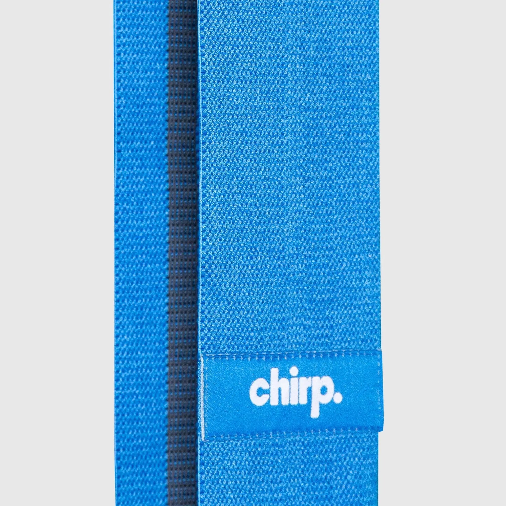 Chirp Resistance Bands in blue against a white background