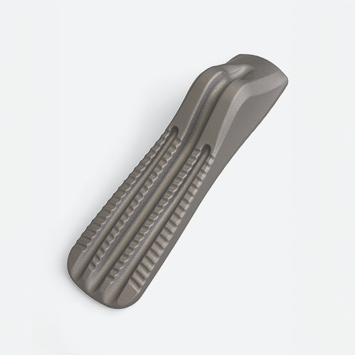 Gray spine decompression stretcher on a white background.