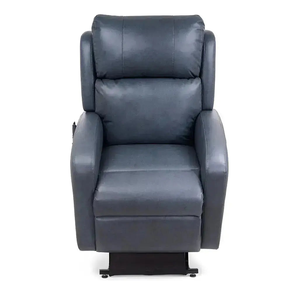 Front view of Sunrise PR134 Zero Gravity Lift Recliner in lagon upholstery on a white background