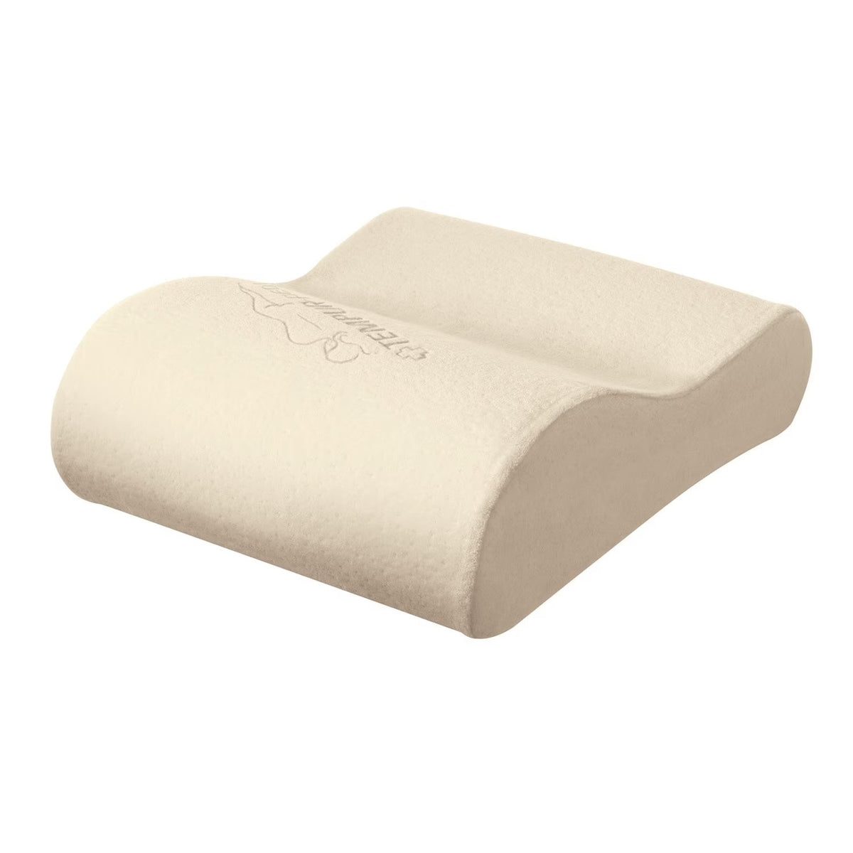TEMPUR-Pedic Neck Travel Pillow with contoured ergonomic design for neck support and pressure-relieving comfort.