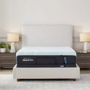 TEMPUR-ProAdapt® 12" Soft Mattress in a bedroom setting on a beige fabric bed