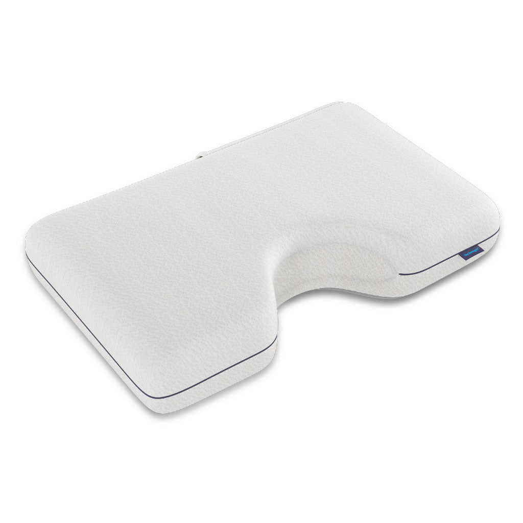 White pillow on a white background