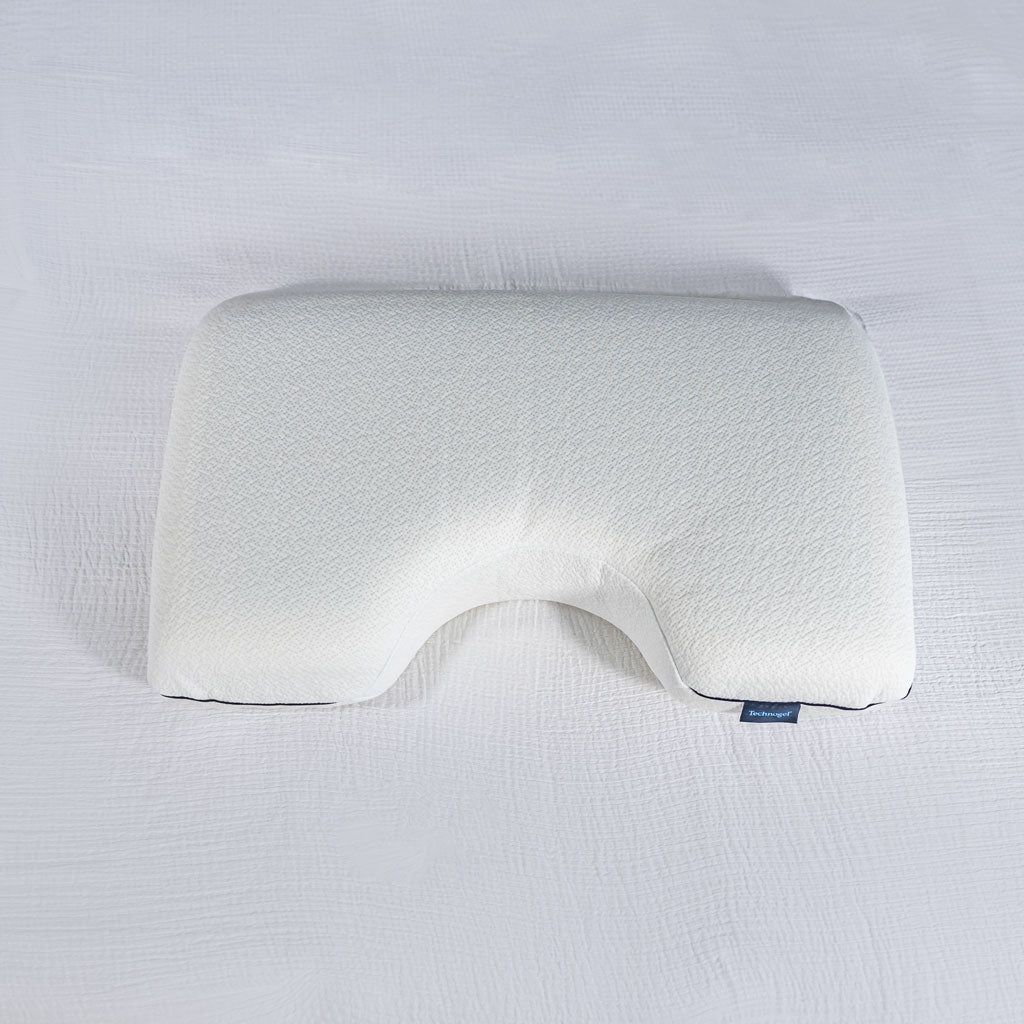 White pillow on a white background