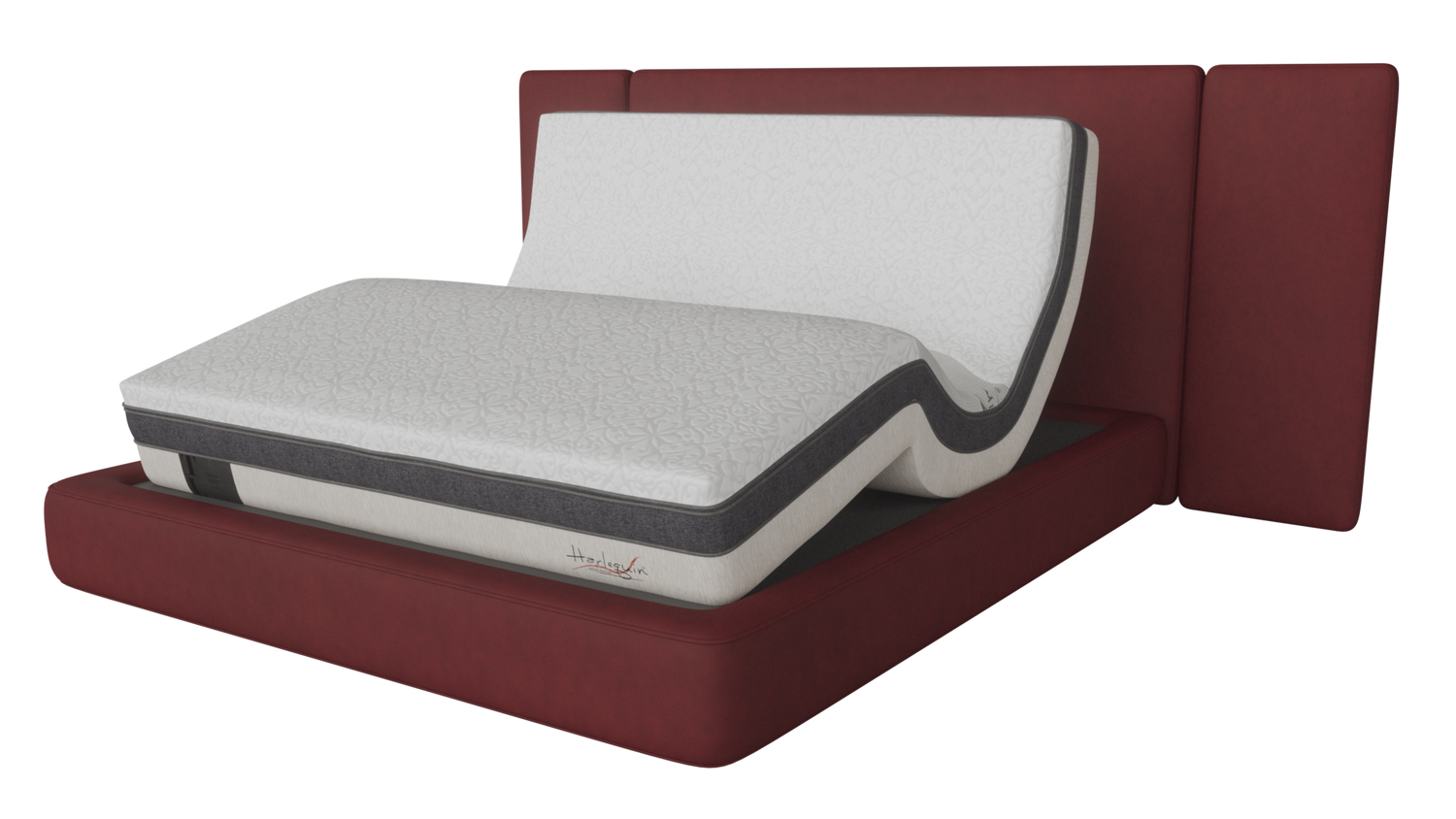 THE ONLY MATTRESS THAT DOES NOT REQUIRE AN ADJUSTABLE BASE FOR OPTIMAL SUPPORT