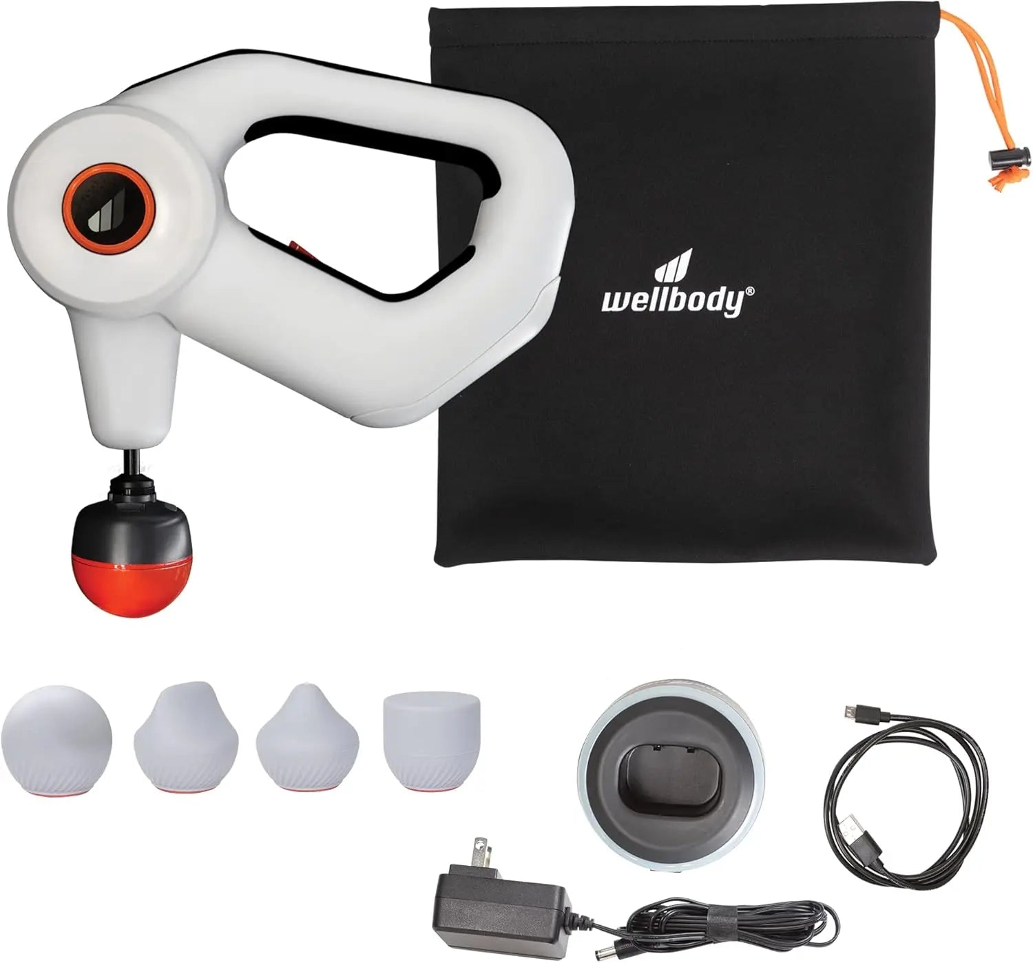 WellBody® Lite Percussive Massage Gun with HeatBall™ WellBody