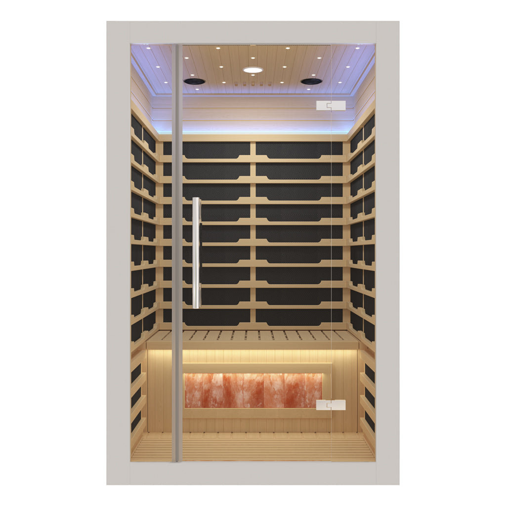 2 Person Infrared Sauna with Salt Bar