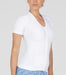 Womens Zip-Up Posture Shirt® in white