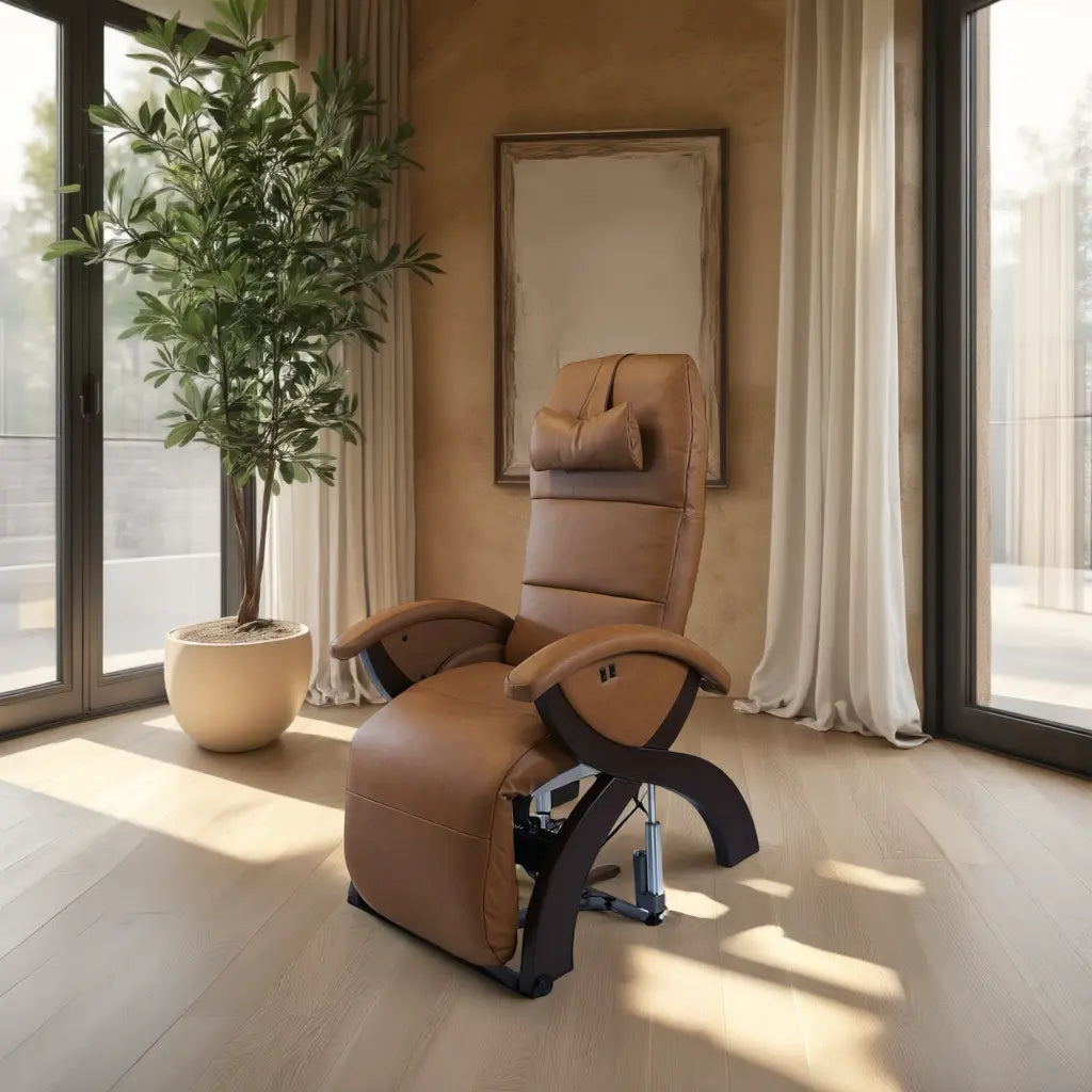 X-Chair 3.0 Zero Gravity Powered Recliner with Lift Assist in a living room.