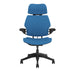 Freedom Office Chair with Headrest | Relax The Back | in textile Corde 4 color Azure