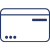 Dark blue credit card icon